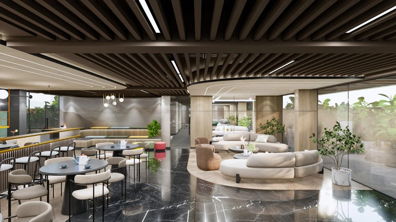 In-house Cafeteria and Lounge Area